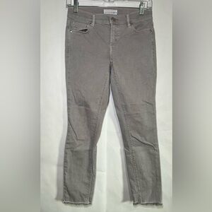 LOFT Modern Skinny Cropped Gray Jeans Women’s Size 24/00